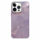 For iPhone 14 Pro Tinfoil Texture Diamond Lens Frame IMD Acrylic Phone Case(Purple) - 1