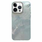 For iPhone 14 Pro Tinfoil Texture Diamond Lens Frame IMD Acrylic Phone Case(Green) - 1