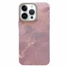 For iPhone 14 Pro Tinfoil Texture Diamond Lens Frame IMD Acrylic Phone Case(Pink) - 1