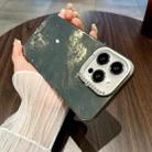 For iPhone 13 Pro Max Tinfoil Texture Diamond Lens Frame IMD Acrylic Phone Case(Black) - 2