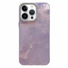 For iPhone 13 Pro Tinfoil Texture Diamond Lens Frame IMD Acrylic Phone Case(Purple) - 1