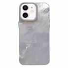 For iPhone 11 Tinfoil Texture Diamond Lens Frame IMD Acrylic Phone Case(Silver) - 1