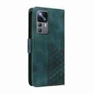 For Redmi 10 2022 Embossed Rhombus Starry Leather Phone Case(Green) - 3