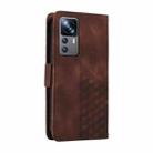 For Redmi 10 2022 Embossed Rhombus Starry Leather Phone Case(Brown) - 3