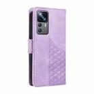 For Redmi 10 2022 Embossed Rhombus Starry Leather Phone Case(Purple) - 3