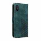 For Redmi 9A / 9i Embossed Rhombus Starry Leather Phone Case(Green) - 3