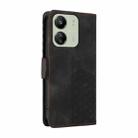 For Redmi 13C 4G / 5G / 13R Embossed Rhombus Starry Leather Phone Case(Black) - 3