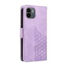 For Redmi A1 4G / A2 4G Embossed Rhombus Starry Leather Phone Case(Purple) - 3