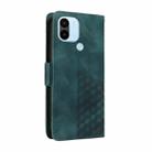 For Redmi A1+ / A2+ Embossed Rhombus Starry Leather Phone Case(Green) - 3