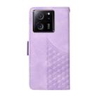 For Redmi K60 Ultra Embossed Rhombus Starry Leather Phone Case(Purple) - 3