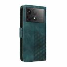 For Redmi K70 / K70 Pro Embossed Rhombus Starry Leather Phone Case(Green) - 3