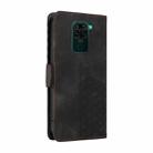 For Redmi Note 9 4G Global Embossed Rhombus Starry Leather Phone Case(Black) - 3