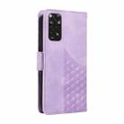 For Redmi Note 11 4G / 11S Global Embossed Rhombus Starry Leather Phone Case(Purple) - 3