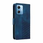 For Redmi Note 12 5G Global Embossed Rhombus Starry Leather Phone Case(Blue) - 3