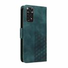 For Redmi Note 12 Pro 4G Embossed Rhombus Starry Leather Phone Case(Green) - 3