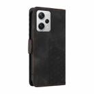 For Redmi Note 12 Pro+ Global Embossed Rhombus Starry Leather Phone Case(Black) - 3