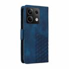 For Redmi Note 13 5G Embossed Rhombus Starry Leather Phone Case(Blue) - 3