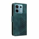 For Redmi Note 13 Pro 5G Embossed Rhombus Starry Leather Phone Case(Green) - 3