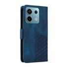 For Redmi Note 13 Pro 5G Embossed Rhombus Starry Leather Phone Case(Blue) - 3