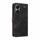 For Redmi Note 13 Pro+ 5G Embossed Rhombus Starry Leather Phone Case(Black) - 3