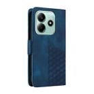 For Redmi Note 14 5G Embossed Rhombus Starry Leather Phone Case(Blue) - 3