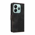 For Redmi Note 14 5G Embossed Rhombus Starry Leather Phone Case(Black) - 3