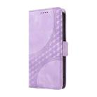 For Redmi Note 14 5G Embossed Rhombus Starry Leather Phone Case(Purple) - 2