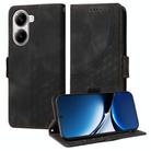 For Redmi Turbo 4 / Xiaomi Poco X7 Pro Embossed Rhombus Starry Leather Phone Case(Black) - 1
