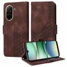 For Redmi A5 4G 173.3mm Embossed Rhombus Starry Leather Phone Case(Brown) - 1