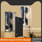 For Motorola Edge 2024 imak Shockproof Airbag TPU Phone Case(Transparent Black) - 2