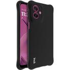 For Motorola Moto G55 imak Shockproof Airbag TPU Phone Case(Matte Black) - 1