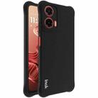 For Motorola Moto G35 5G imak Shockproof Airbag TPU Phone Case(Matte Black) - 1