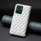 For HMD Pulse PRO / Pulse / Pulse+ Diamond Lattice Wallet Flip Leather Phone Case(White) - 3