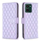 For HMD Pulse PRO / Pulse / Pulse+ Diamond Lattice Wallet Flip Leather Phone Case(Purple) - 1