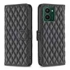 For HMD Pulse PRO / Pulse / Pulse+ Diamond Lattice Wallet Flip Leather Phone Case(Black) - 1