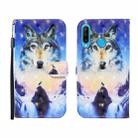 For Huawei P30 lite 3D Painted Pattern Horizontal Flip Leather Case with Holder & Wallet & Card slot & Lanyard(Sunrise Wolf) - 1