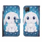 For Huawei P40 lite 3D Painted Pattern Horizontal Flip Leather Case with Holder & Wallet & Card slot & Lanyard(Rabbit) - 1