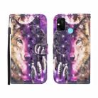 For Huawei Honor 9A 3D Painted Pattern Horizontal Flip Leather Case with Holder & Wallet & Card slot & Lanyard(Wind Chime Wolf) - 1