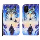 For Huawei Honor 9A 3D Painted Pattern Horizontal Flip Leather Case with Holder & Wallet & Card slot & Lanyard(Sunrise Wolf) - 1