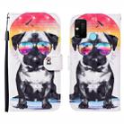 For Huawei Honor 9A 3D Painted Pattern Horizontal Flip Leather Case with Holder & Wallet & Card slot & Lanyard(Glasses Dog) - 1