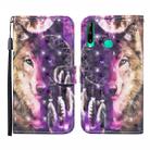 For Huawei Honor 9C 3D Painted Pattern Horizontal Flip Leather Case with Holder & Wallet & Card slot & Lanyard(Wind Chime Wolf) - 1