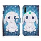 For Huawei Honor 9C 3D Painted Pattern Horizontal Flip Leather Case with Holder & Wallet & Card slot & Lanyard(Rabbit) - 1