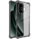 For Realme GT 6T 5G Global imak Shockproof Airbag TPU Phone Case(Transparent Black) - 1