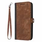For Redmi Note 14 Pro+ 5G Side Buckle Double Fold Hand Strap Leather Phone Case(Brown) - 3