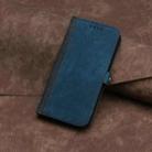 For Redmi Note 14 4G 163.25mm Side Buckle Double Fold Hand Strap Leather Phone Case(Royal Blue) - 2