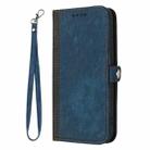 For Redmi Note 14 4G 163.25mm Side Buckle Double Fold Hand Strap Leather Phone Case(Royal Blue) - 3