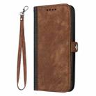 For Redmi Note 12 Turbo / Xiaomi Poco F5 Side Buckle Double Fold Hand Strap Leather Phone Case(Brown) - 3
