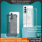 For OPPO Reno12 Global IMAK Corrugated Texture Airbag TPU Phone Case(Transparent Black) - 2