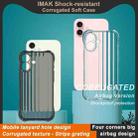 For iPhone 16 IMAK Corrugated Texture Airbag TPU Phone Case(Transparent) - 2