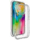 For iPhone 16 Pro Max IMAK Corrugated Texture Airbag TPU Phone Case(Transparent) - 1